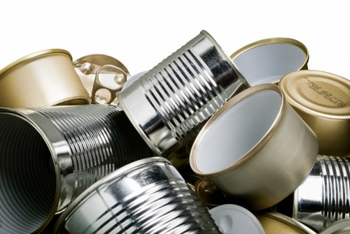 Sorting line at a local transfer station handling mixed recyclables